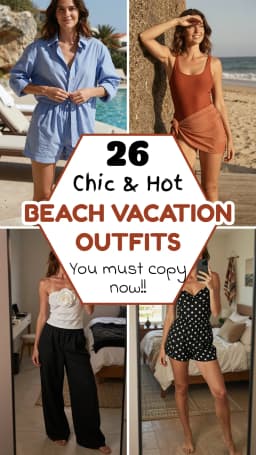 26 Beach Vacation Outfits for Your Perfect Getaway 2026 🏖️✨ | Best Beach Vacation Outfit Ideas | Effortless Beach Style | Trendy Summer Vacation Fashion