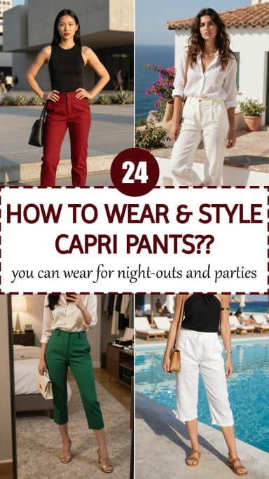 24 Best Capri Pants Outfits for Women 2026 👖✨ | How to Style Capri Pants | Chic, Trendy & Effortless Style Guide