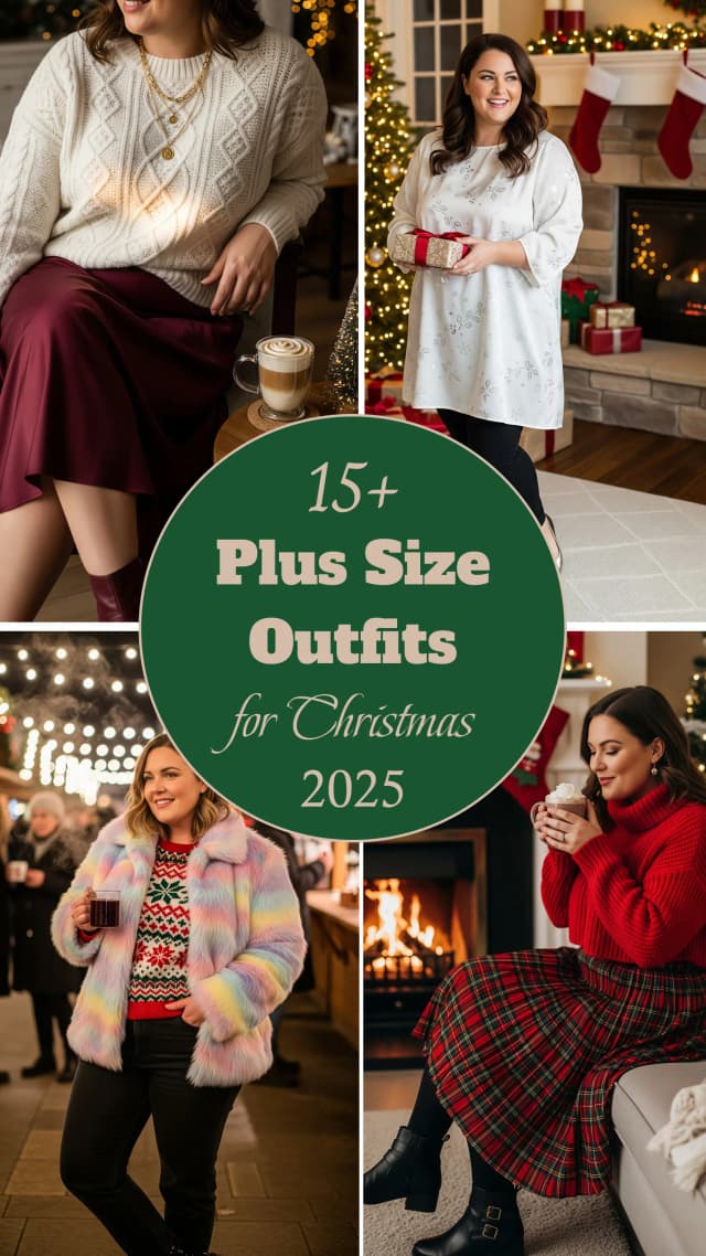 15 Festive & Flattering Christmas Outfits for Plus Size 2025