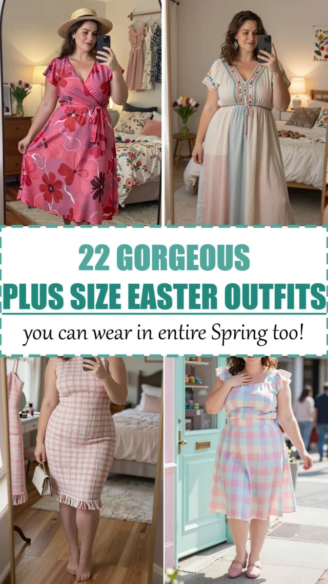 22 Easter Plus Size Outfits That'll Make You Shine and Show Your Curves 2026 🌸✨ | Best Easter Plus Size Outfit Ideas | Flattering Spring Outfits | Trendy Easter Fashion for Curvy Women