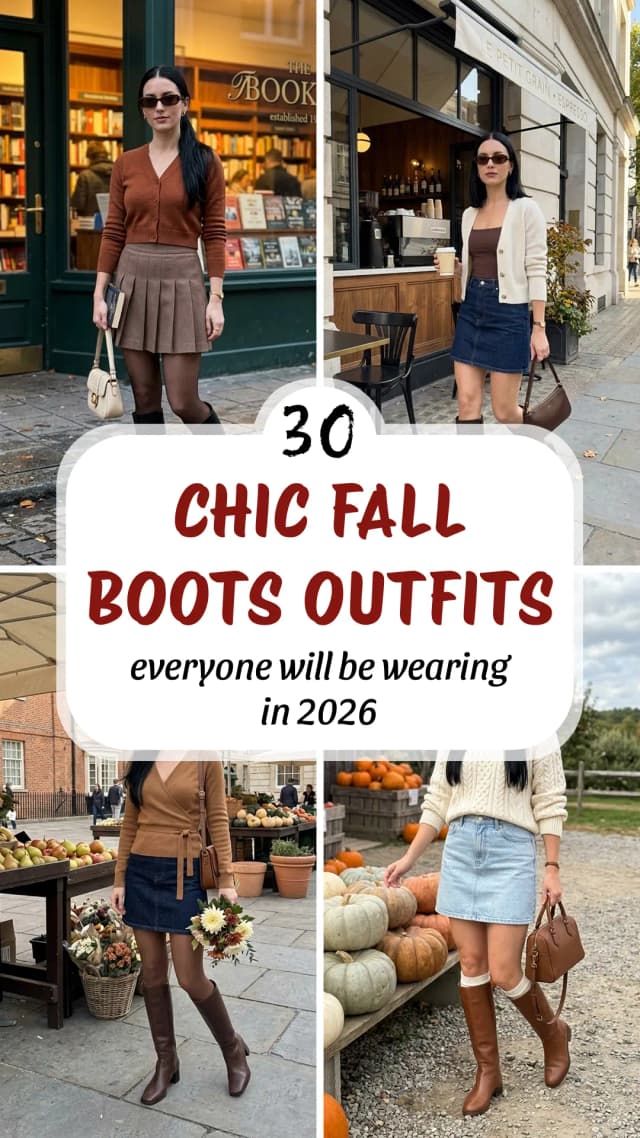 30 Fall Boots Outfits That Don’t Look Stuck in 2026