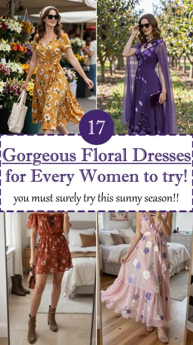 17 Floral Dresses for Women - Beautiful Spring & Summer Outfits 2026 🌸✨ | Best Floral Dress Outfit Ideas | Feminine & Elegant Floral Fashion