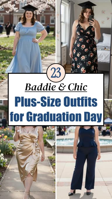 23 Graduation Day Outfits for Plus Size Women - Stunning Looks for Your Big Day 2026 🎓✨ | Best Graduation Outfit Ideas for Plus Size Women | Elegant Graduation Looks