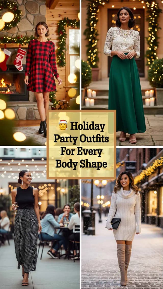 Holiday Party Outfits 2025 Based on Body Shape