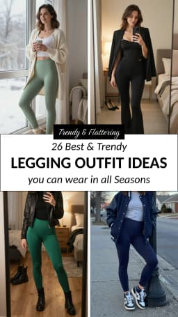 26 Chic Leggings Outfit Ideas for Women 2026 | How to Style Leggings for Every Occasion | Best Comfortable & Trendy Leggings Looks