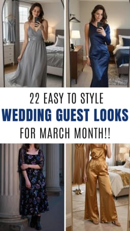 22 Gorgeous March Wedding Guest Outfits for Every Style 2026 💐✨ | Best March Wedding Guest Outfit Ideas | Elegant Wedding Guest Looks | Trendy March Wedding Fashion