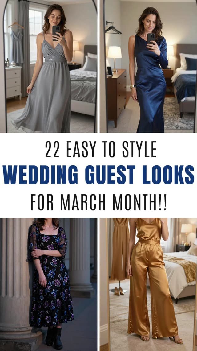 22 Gorgeous March Wedding Guest Outfits for Every Style 2026 💐✨ | Best March Wedding Guest Outfit Ideas | Elegant Wedding Guest Looks | Trendy March Wedding Fashion