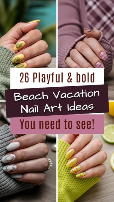 26 Trendy and Fun Beach Nails for Vacation Vibes 2026 💅✨ | Best Beach Nail Ideas | Summer Manicure Ideas | Vacation Nail Art