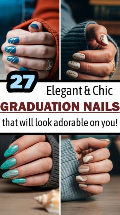 27 Stunning Graduation Day Nails to Celebrate Your Big Day 2026 💅| Best Graduation Nail Ideas | Graduation Manicure Ideas | High School & College Grad Nail Art