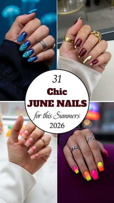 31 Stunning June Nail Designs for Summer 2026 ☀️💅
