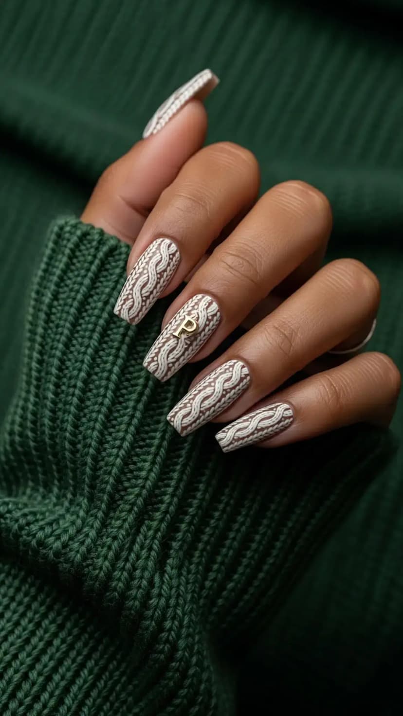 Sweater Weather Nail Art