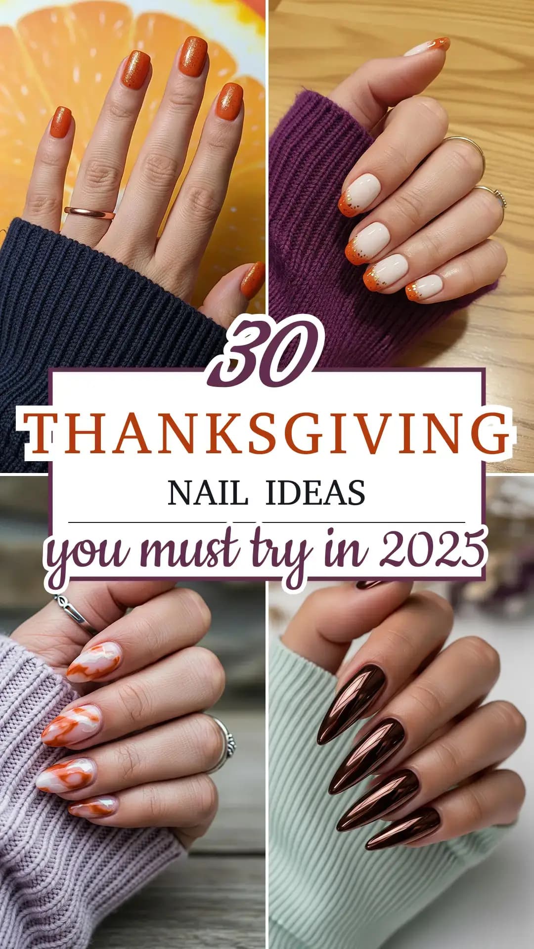 30 Stunning Thanksgiving Nails 2026