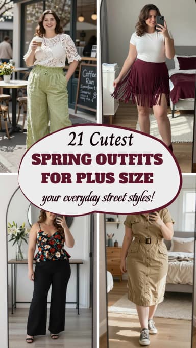 22 Spring Plus Size Outfits That'll Make You Feel Beautiful and Confident in 2026 ✨ | Best Spring Plus Size Outfit Ideas | Flattering Spring Looks for Curvy Women