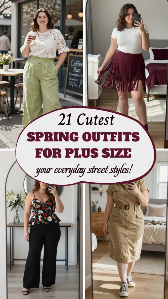 22 Spring Plus Size Outfits That'll Make You Feel Beautiful and Confident in 2026 ✨ | Best Spring Plus Size Outfit Ideas | Flattering Spring Looks for Curvy Women