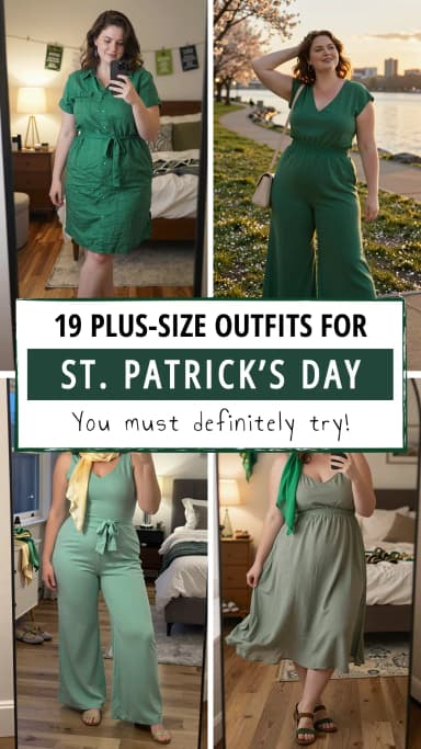 23 St. Patrick's Day Plus Size Outfits That'll Make You Feel Festive & Confident 2026 🍀✨ | Best St. Patrick's Day Plus Size Outfit Ideas | Flattering Holiday Looks for Curvy Women