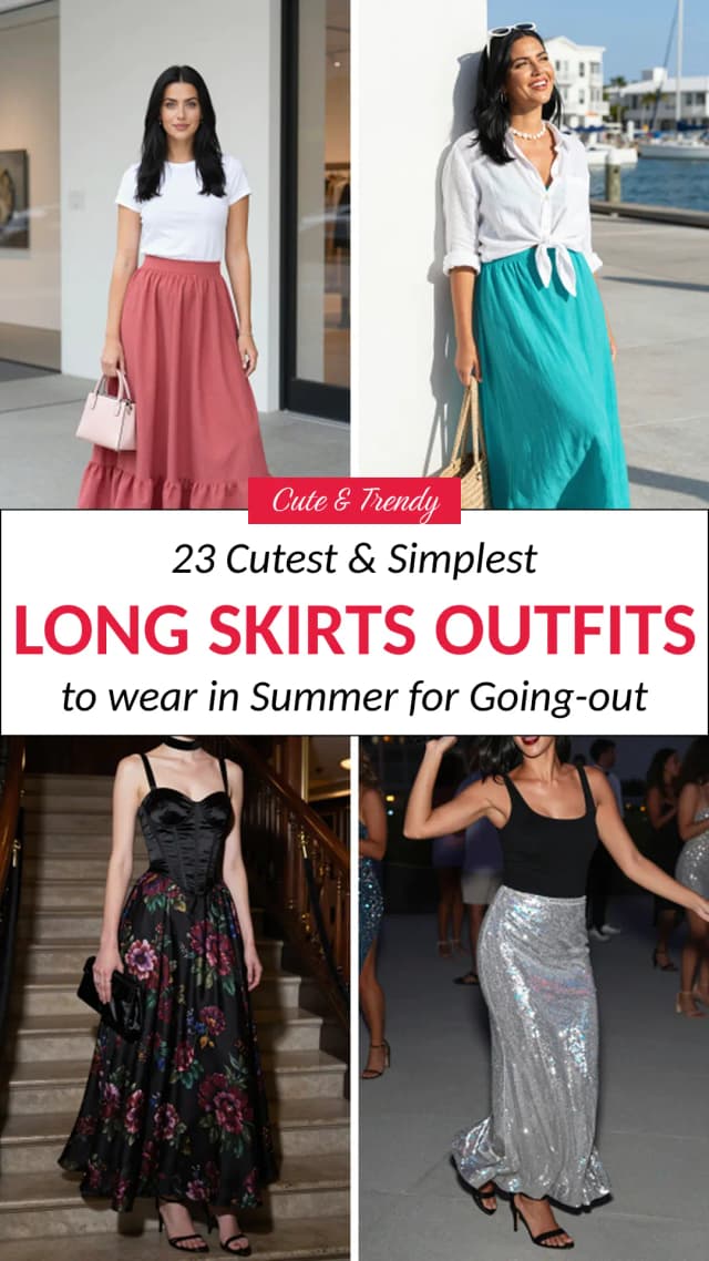 23 Ways to Style Long Skirts in Summer (2026) | Maxi Skirt Outfits, Boho Chic & Casual Warm-Weather Looks