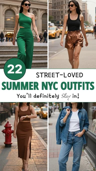 22 Best Summer NYC Street Fashion Outfits for Women 2026 🗽☀️ | Chic, Trendy & Breathable New York City Style Guide