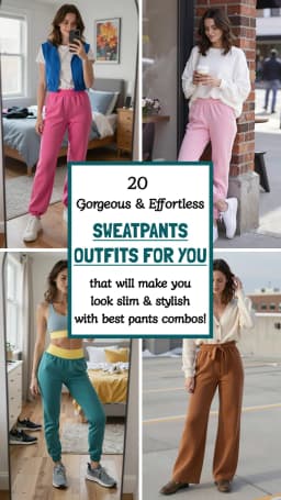 20 Chic Sweatpants Outfits That'll Make You Look Effortlessly Stylish 2026