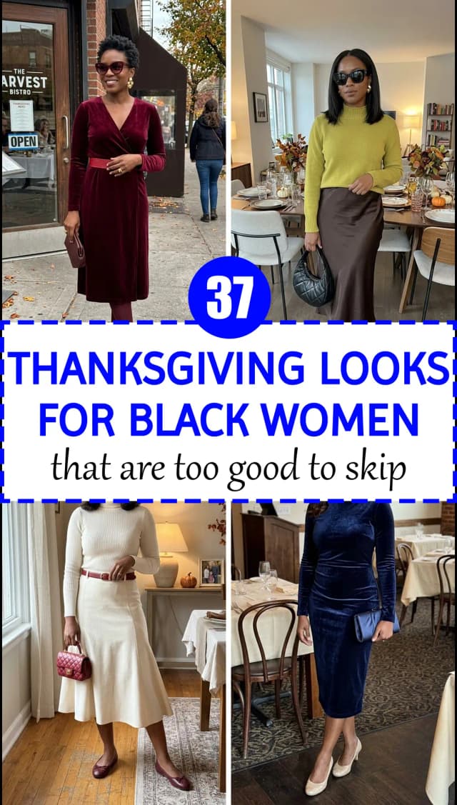 37 Thanksgiving Outfits for Black Women That Are Too Good to Skip