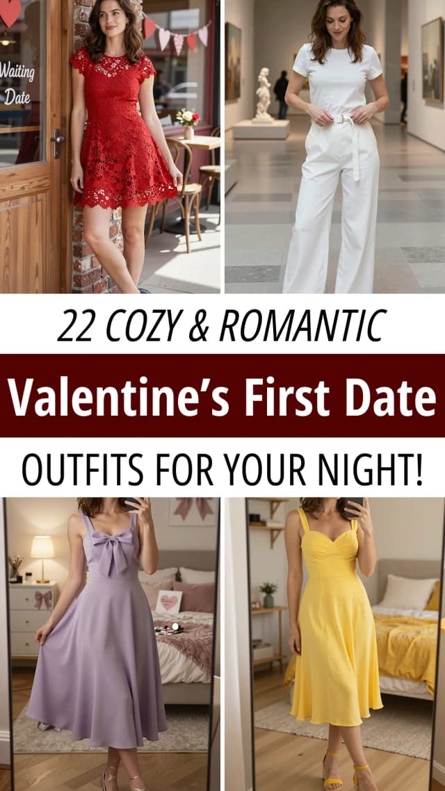 22 Valentine's First Date Outfits for a Perfect Romantic Evening 2026 | Best First Date Outfit Ideas | Romantic Date Night Looks