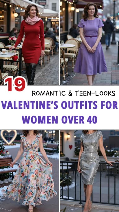 Valentine's Day Outfits for Women Over 40 - Elegant & Flattering Looks 2026 | Best Valentine's Day Outfit Ideas for Mature Women | Romantic Date Night Looks