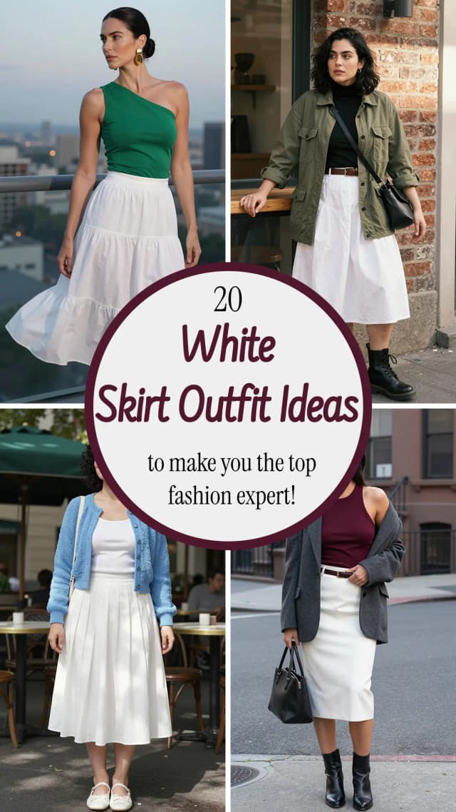 20 Best White Skirt Outfit Ideas for Women 2026 🤍✨ | Chic & Trendy Style Guide | How to Style a White Skirt