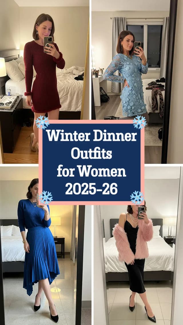 20 Winter Dinner Outfits for Women 2025 🍽️✨ | Best Winter Dinner Outfit Ideas | Elegant Dinner Party Looks | Trendy Winter Dinner Fashion