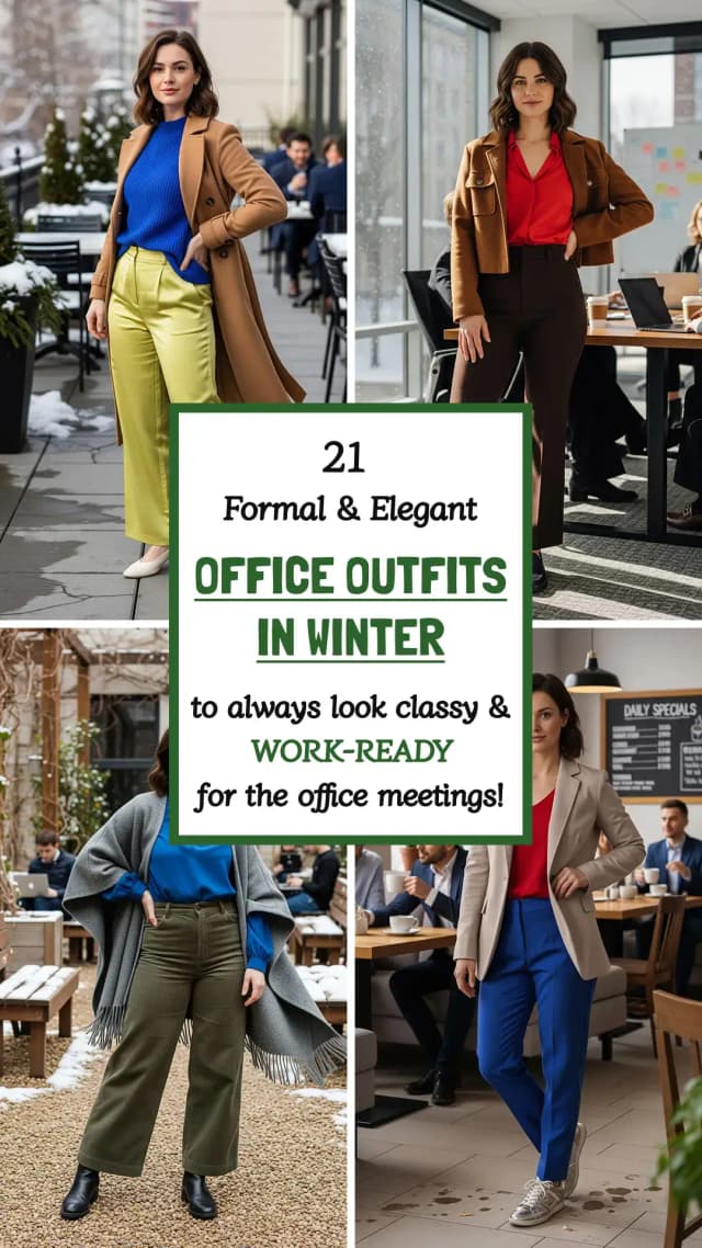 21 Winter Office Workwear Outfits for Professional Style 2025 ❄️✨ | Best Winter Office Outfit Ideas | Stay Professional and Stylish This Season