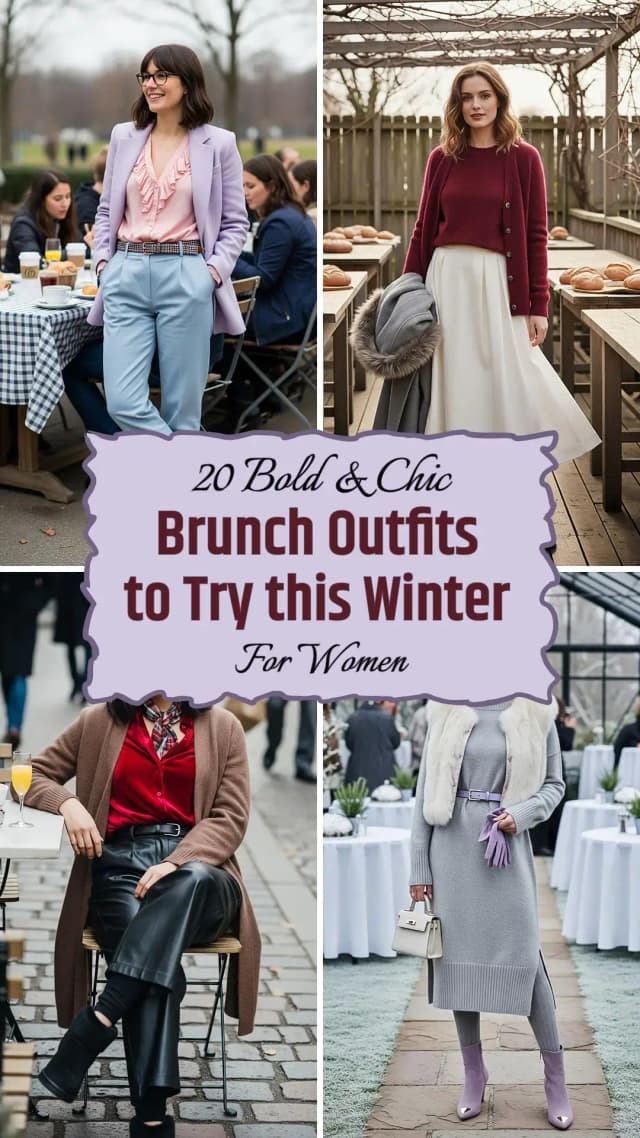 20 Winter Brunch Outfits for Women 2025 ☕✨ | Best Winter Brunch Outfit Ideas | Cozy & Chic Style for Your Brunch Dates | Trendy Winter Brunch Fashion