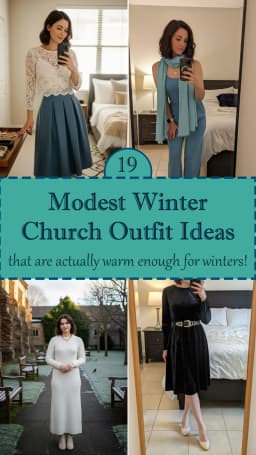 19 Winter Church Outfits That'll Keep You Warm & Elegant 2026 ❄️✨ | Best Winter Church Outfit Ideas | Cozy & Modest Church Looks | Trendy Winter Church Fashion
