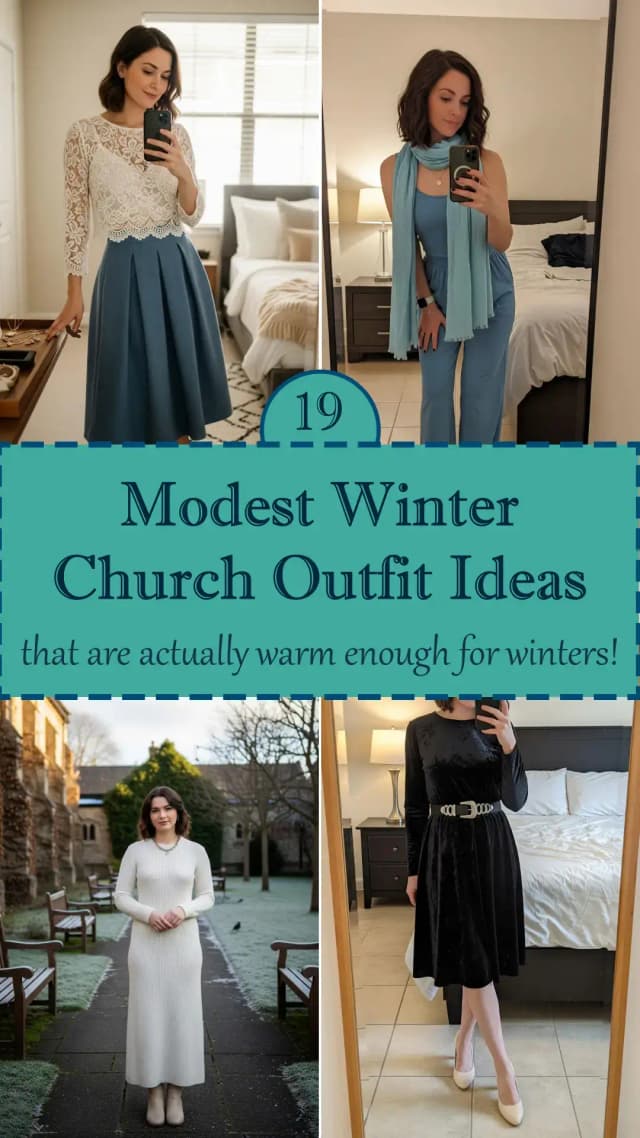 19 Winter Church Outfits That'll Keep You Warm & Elegant 2026 ❄️✨ | Best Winter Church Outfit Ideas | Cozy & Modest Church Looks | Trendy Winter Church Fashion
