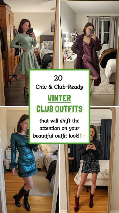 ❄️ Winter Club Outfits That'll Keep You Cozy & Chic | 22 Best Winter Club Outfit Ideas 2026 | Trendy Winter Club Looks | Cozy Night Out Outfits