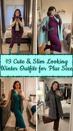 19 Winter Plus Size Outfits That'll Keep You Cozy & Chic 2026 ❄️✨ | Best Winter Plus Size Outfit Ideas | Flattering Winter Looks for Curvy Women