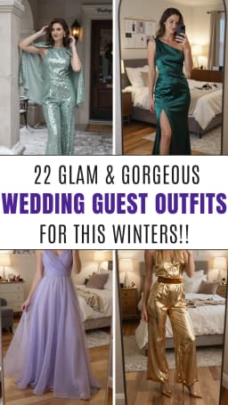 22 Stunning & Goregous Winter Wedding Guest Outfits for the Perfect Wedding Celebration | Best Winter Wedding Guest Outfit Ideas | Elegant Winter Wedding Looks