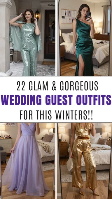 22 Stunning & Goregous Winter Wedding Guest Outfits for the Perfect Wedding Celebration | Best Winter Wedding Guest Outfit Ideas | Elegant Winter Wedding Looks