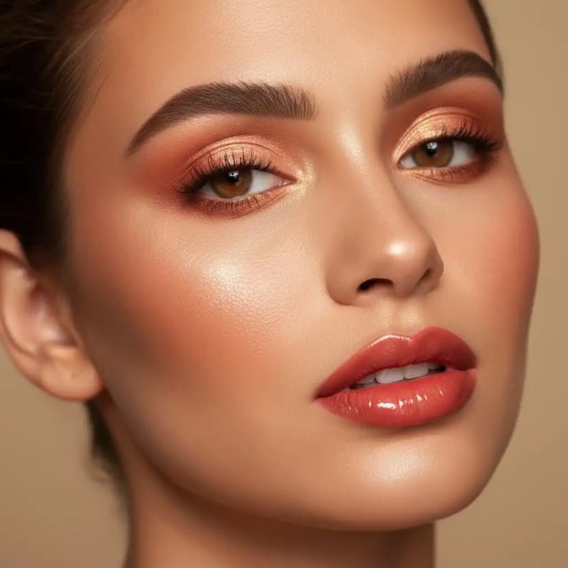 Golden Peach Glam
