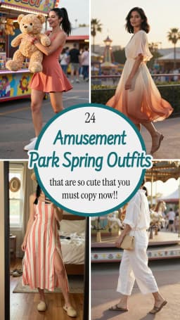 24 Best Amusement Park Outfit Ideas for Women 2026 🎢🎡 | Cute, Comfy & Chic Theme Park Looks