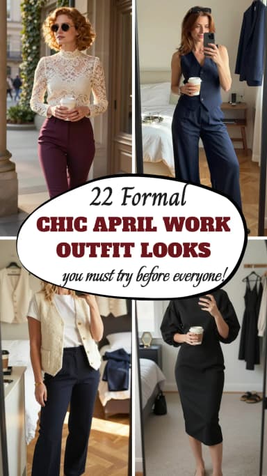 22 Best April Work Outfits for Women 2026 🌸💼 | Spring Office Style, Business Casual Looks & Professional Outfit Ideas