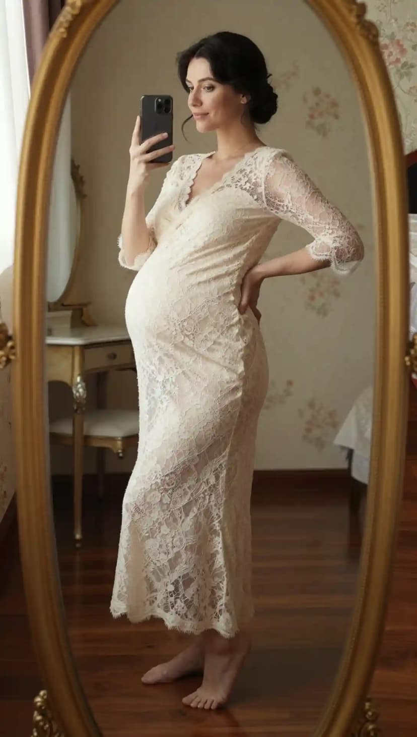 Cream Lace Maxi Dress