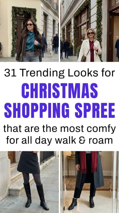 31 Christmas Shopping Outfits That Are Cute and Actually Practical