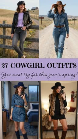 27 Cute Cowgirl Outfits for Women 2026 🤠✨ | Best Western Style Ideas, Country Concert Looks & Rodeo Fashion