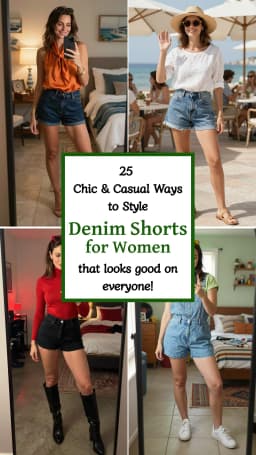 25 Cute Denim Short Outfits for Women 2026 👖✨ | Best Spring & Summer Jean Shorts Looks | Casual & Trendy Style Guide