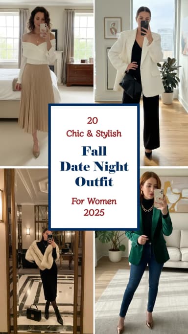 20 Stunning Fall Date Night Outfits | Fall Date Night Outfits for Women 2025 | Best Trendy Fall Date Night Outfits that make you look beautiful and pretty