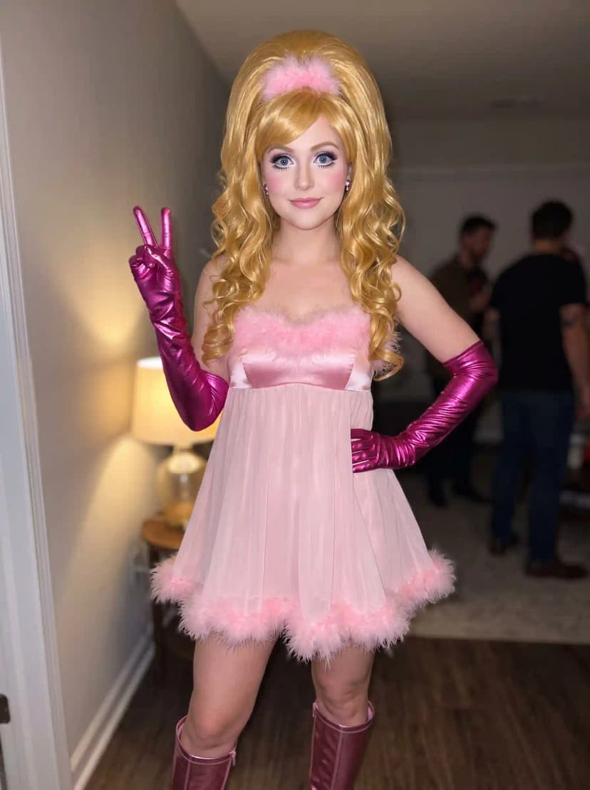 Pretty in Pink Austin Powers Fembot Costume