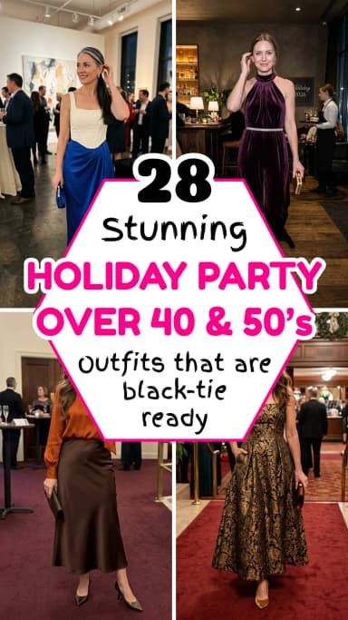 28 Holiday Party Outfits Over 40 That Look Effortlessly Expensive