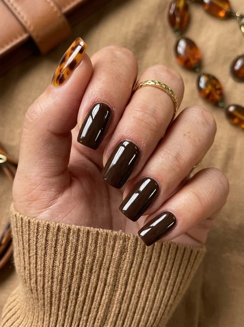 Dark Chocolate with Tortoiseshell Accent
