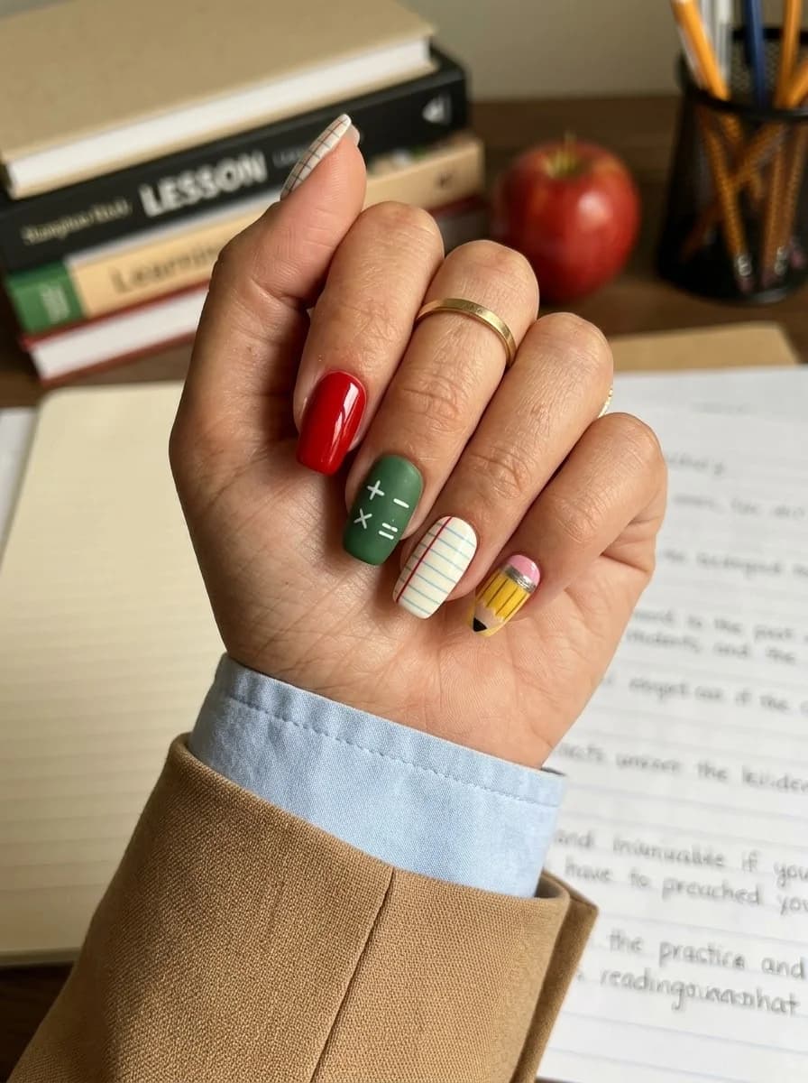 Paper-Plane Nails for Your First-Day Daydream
