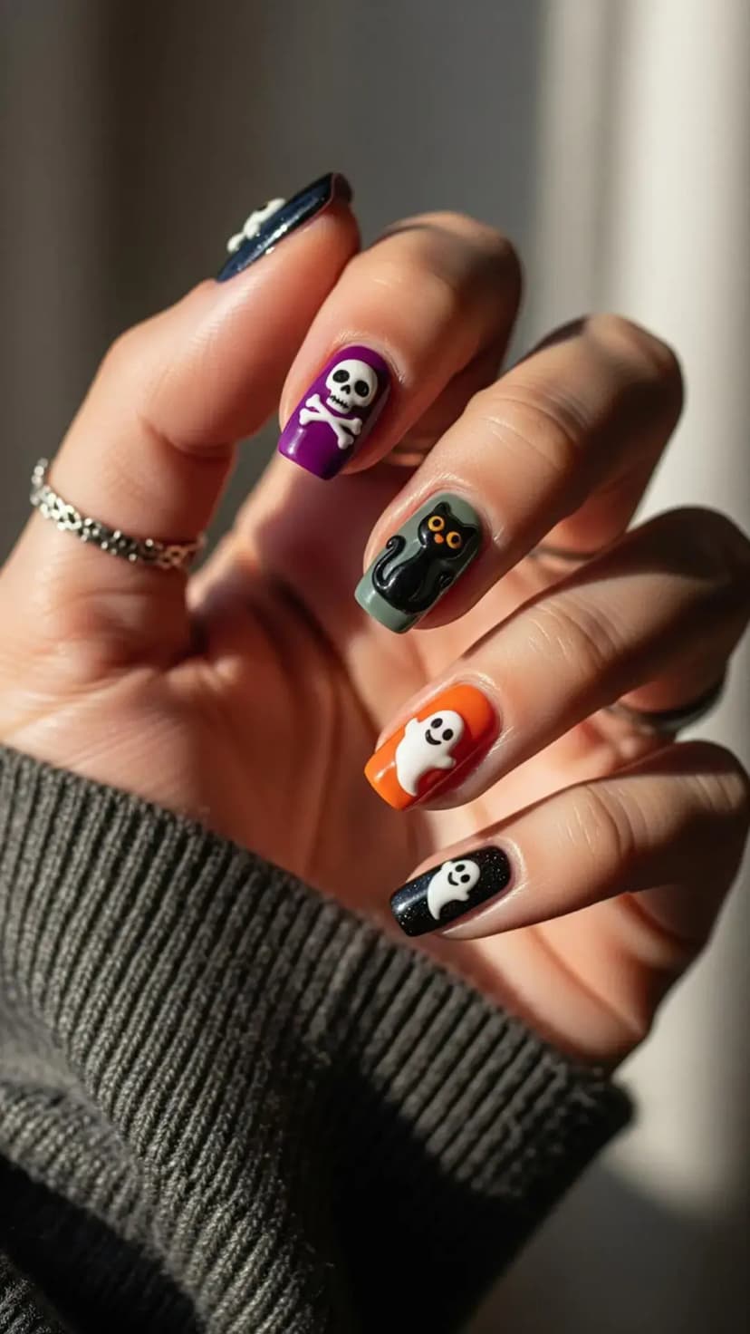 Halloween Mix & Match Nails