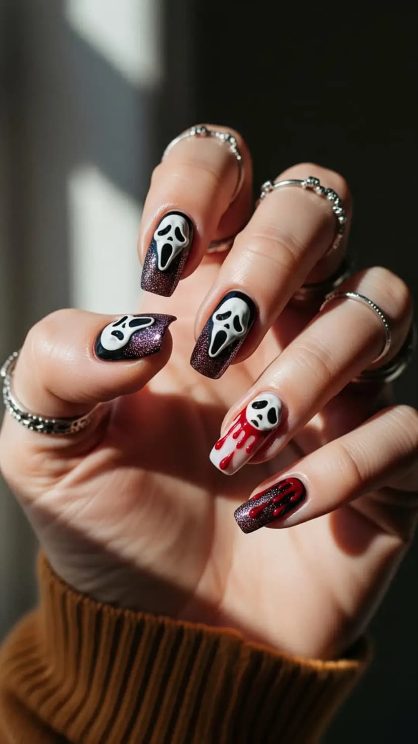 Scream Queen Nails