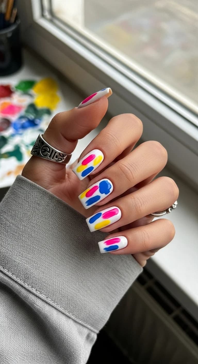 Playful Abstract Color Blocks